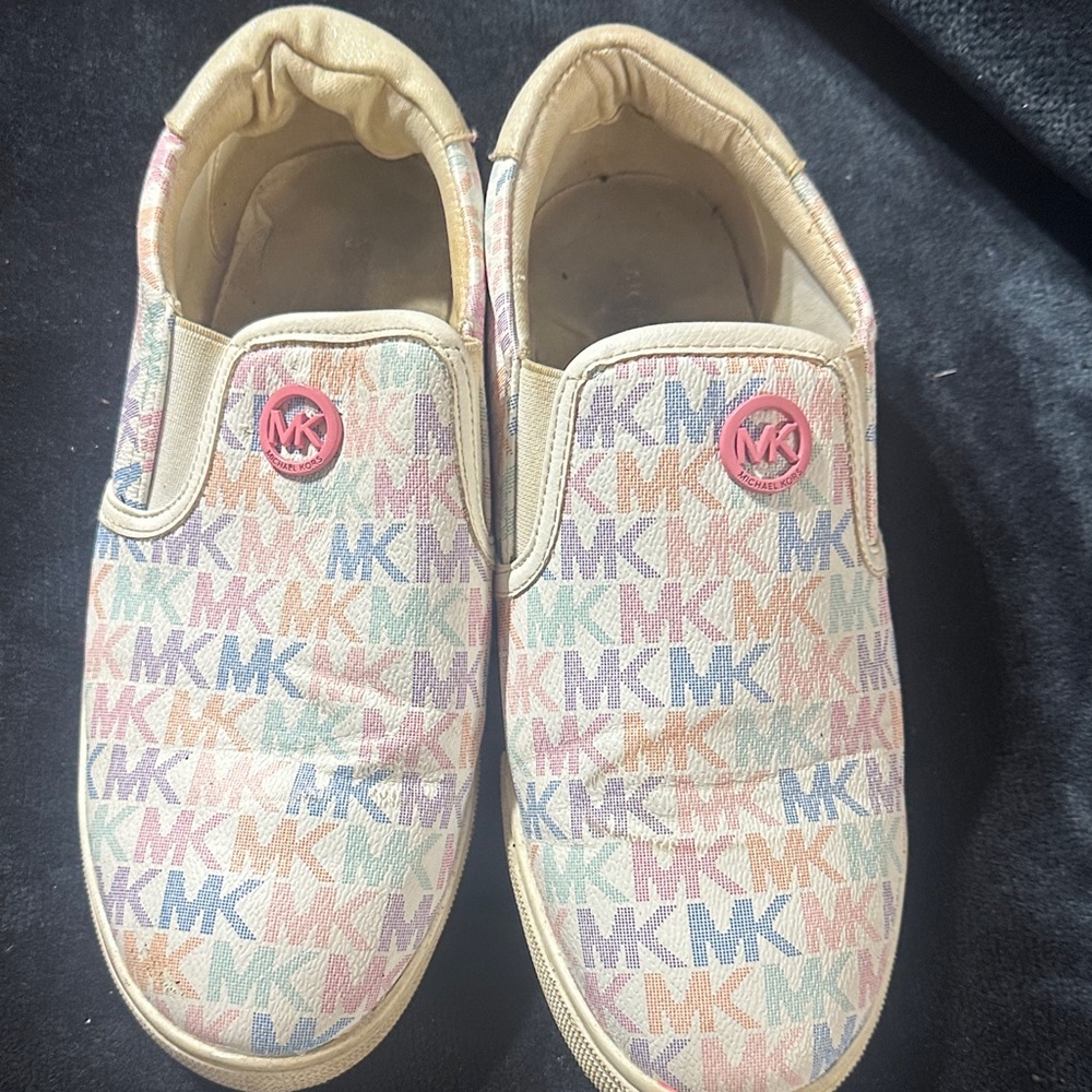 Michael Kors Kids' Colorful Logo Slip-On Sneakers
